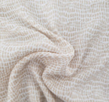 Rayon Crinkle 1D1164 100 Percent Rayon Fabric - Beige Crinkle Texture, 50/52" Width
