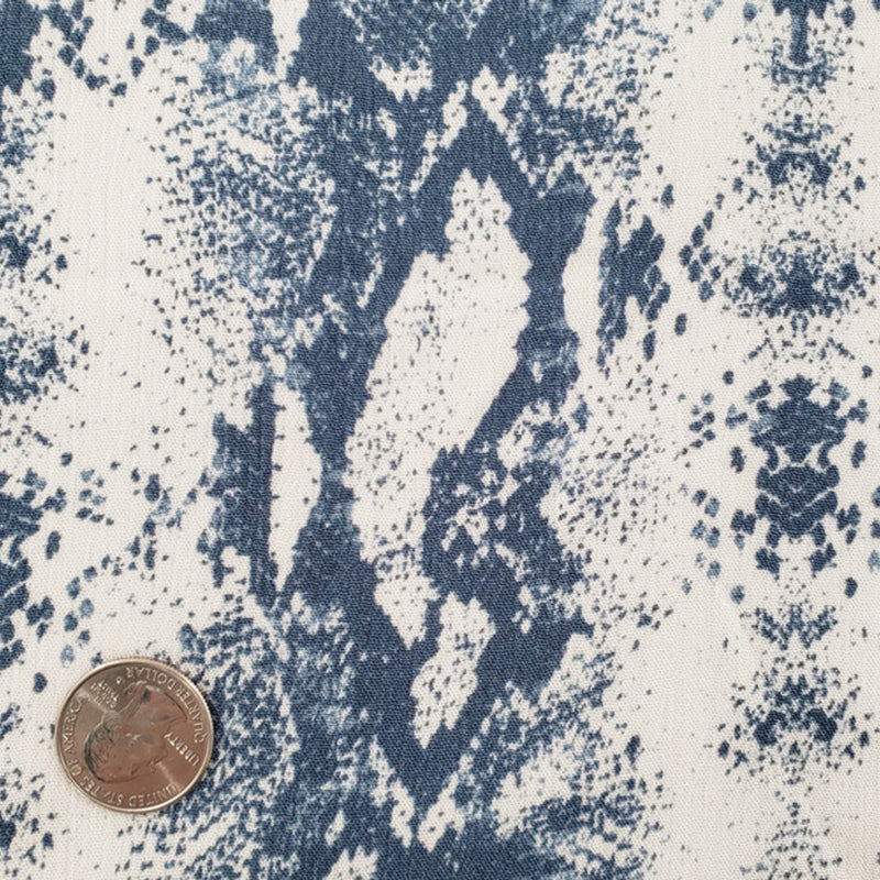 1 Yard Rayon Crinkle Denim Blue Woven Fabric, 50/52″ Wide 100% Rayon