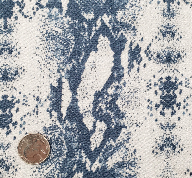 Rayon Crinkle 1D1177 Rayon Fabric - Denim Blue Crinkle Texture, 50/52" Width