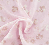 Rayon Crinkle 1D1180 Pink Rayon Fabric - Pink Crinkle Texture, 50/52" Width (1 Yard)
