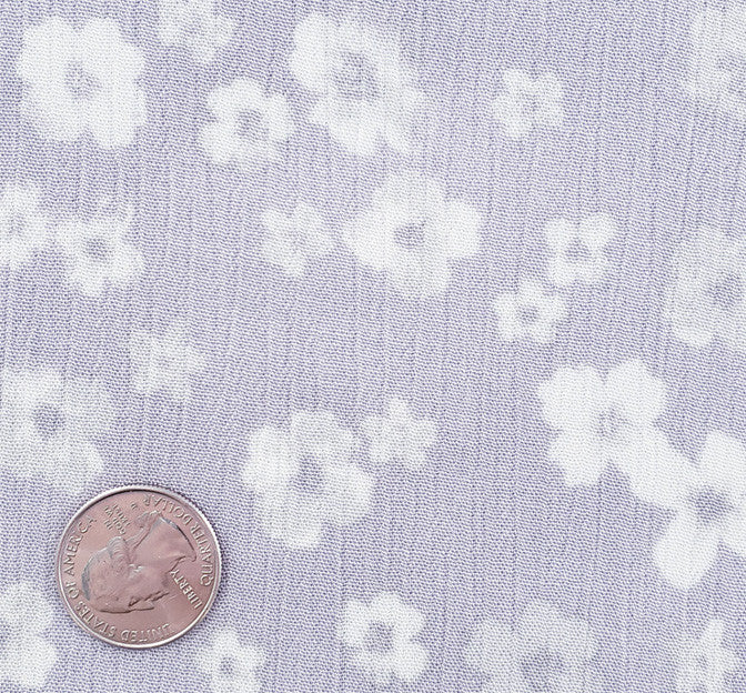 Rayon Crinkle 1D1180 Rayon Fabric - Silver Crinkle Texture, 50/52" Width (1 Yard)