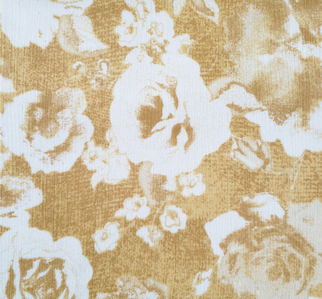 1 Yard Rayon Crinkle Pale Yellow Woven Fabric, 50/52" Wide 100% Rayon