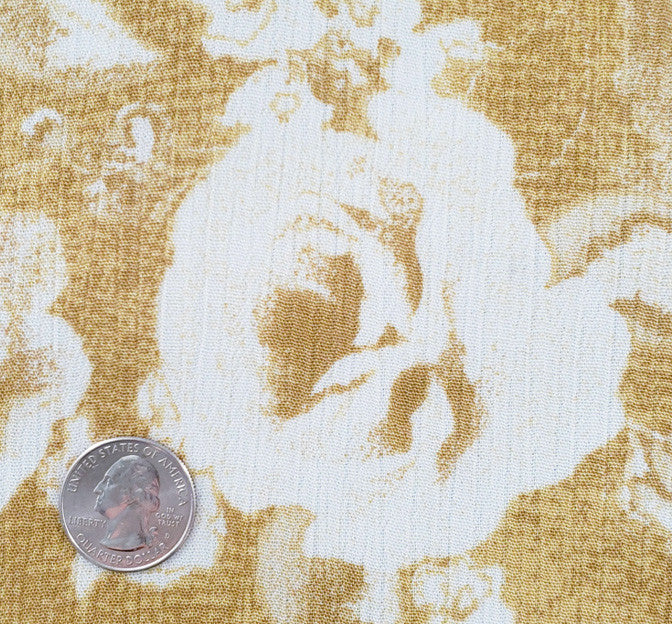 Rayon Crinkle 1D1254 100 Percent Rayon Fabric - Pale Yellow, Crinkle Texture, 50/52" Width