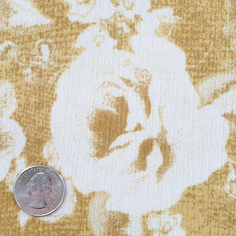 1 Yard Rayon Crinkle Pale Yellow Woven Fabric, 50/52″ Wide 100% Rayon