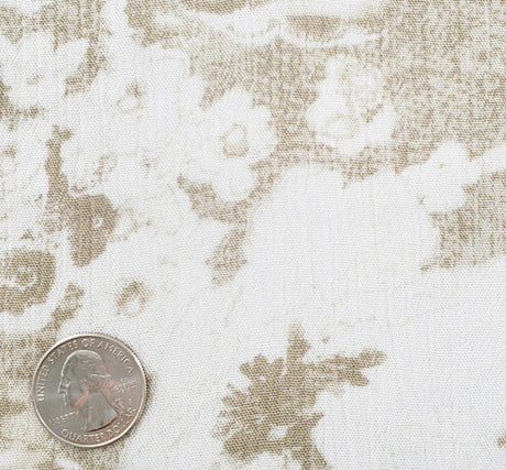 1 Yard Taupe Color Rayon Crinkle Woven Fabric 50/52 Inch Wide for Sewing and Apparel