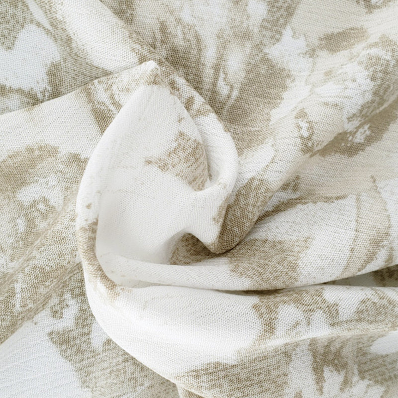 1 Yard Taupe Color Rayon Crinkle Woven Fabric 50/52 Inch Wide for Sewing and Apparel