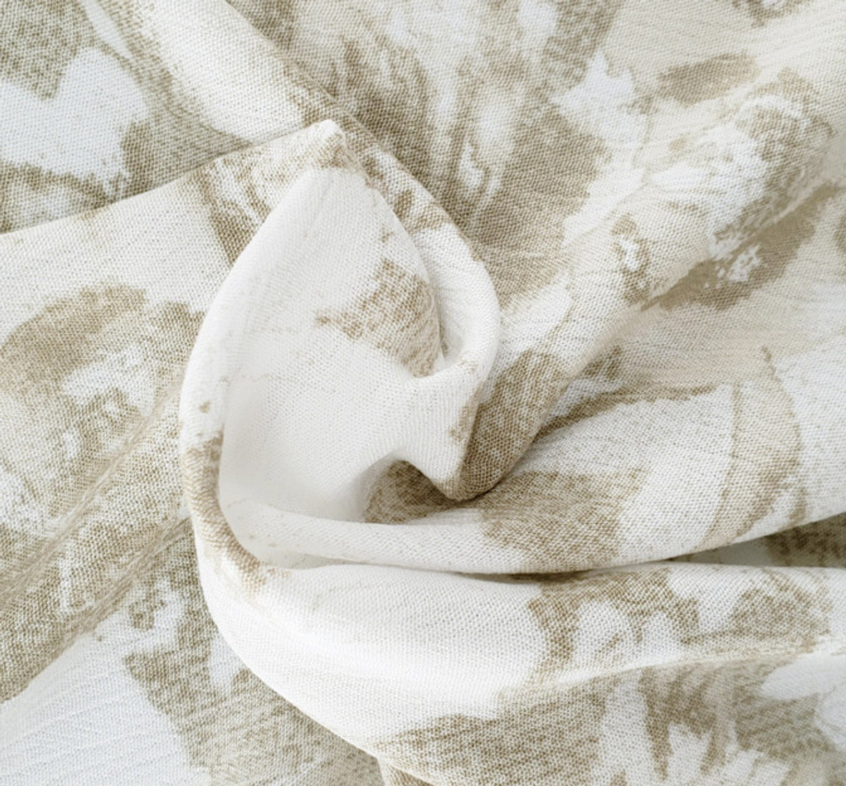 1 Yard Taupe Color Rayon Crinkle Woven Fabric 50/52 Inch Wide for Sewing and Apparel