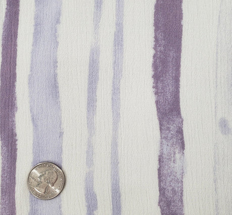 Rayon Crinkle 1D1263 100 Percent Rayon Fabric - Lilac Ivory Crinkle Texture, 50/52" Width
