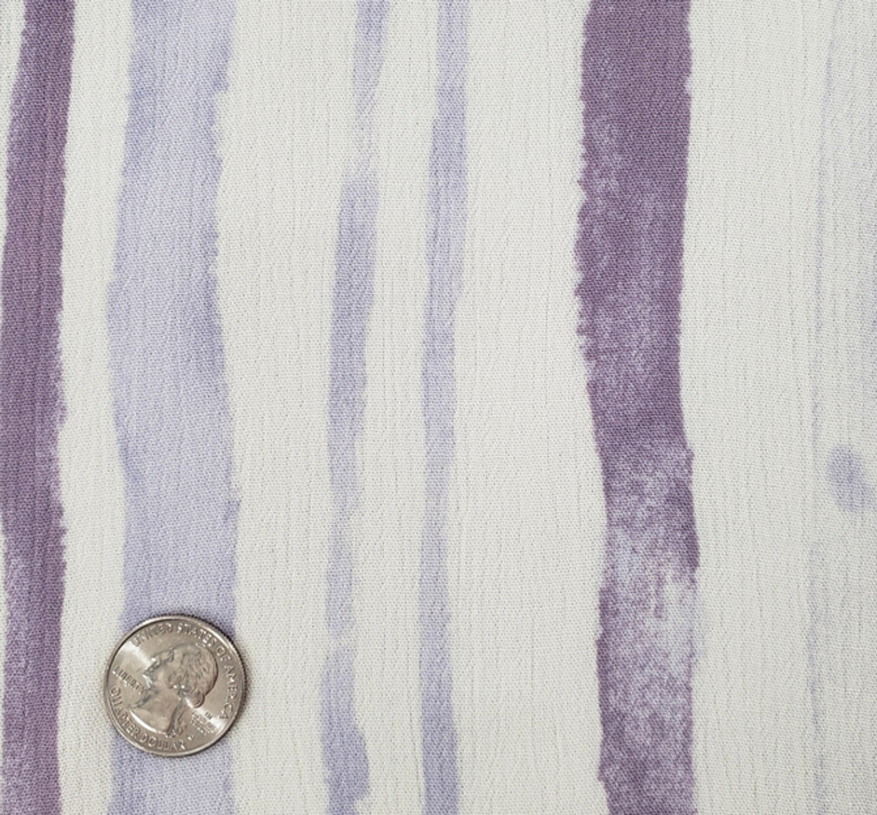 1 Yard Rayon Crinkle Lilac Ivory Woven Fabric, 50/52″ Wide 100% Rayon