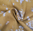 Rayon Crinkle 1D1267 100 Percent Rayon Fabric - Mustard Gold, Crinkle Texture, 50/52" Width