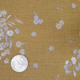 1 Yard Crinkle Woven Fabric in Mustard Gold 100 Percent Rayon Great for Summer Wear