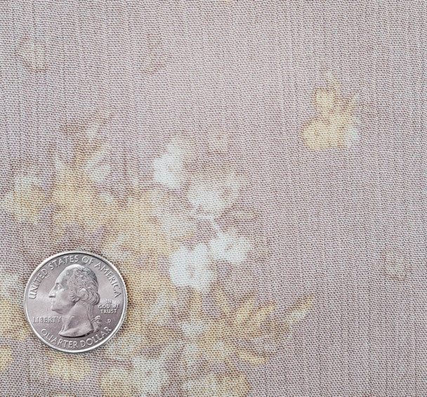 1 Yard Rose Dust Rayon Crinkle Fabric for Flowing Dresses Blouses Skirts and Apparel 50/52" Width