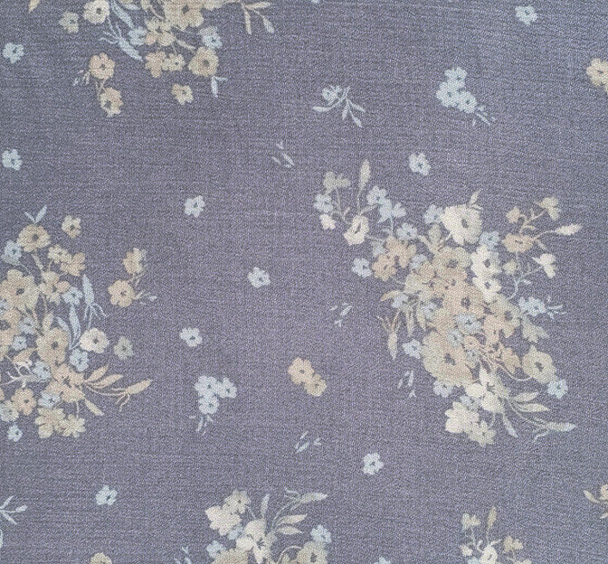 Rayon Crinkle 1D1267 100 Percent Rayon Fabric - Warm Gray, Crinkled Texture, 50/52" Width (1 Yard)