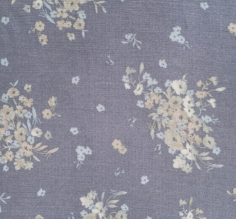 1 Yard Rayon Crinkle Warm Gray Woven Fabric, 50/52" Wide 100% Rayon