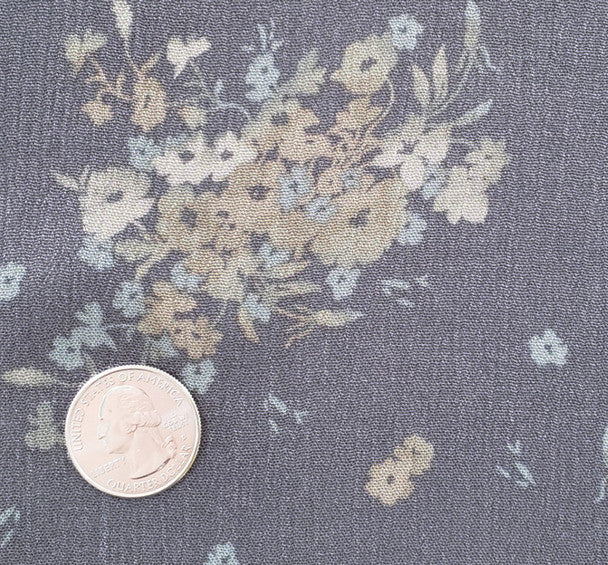 1 Yard Lightweight Warm Gray Rayon Crinkle Fabric for Dresses Skirts Blouses and Apparel 50/52" Width