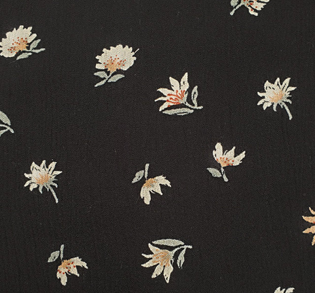Rayon Crinkle 1D1384 100 Percent Rayon Fabric - Black Olive Crinkle Texture, 50/52" Width (1 Yard)