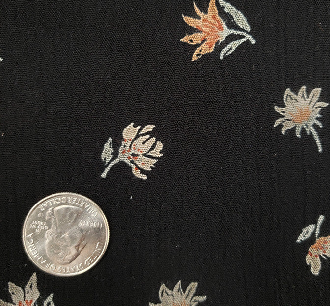 Rayon Crinkle 1D1384 100 Percent Rayon Fabric - Black Olive Crinkle Texture, 50/52" Width (1 Yard)