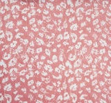 1 Yard Slub Rayon Fabric Coral Pink Lightweight Textured Summer Apparel Material 55/56 Inches Width