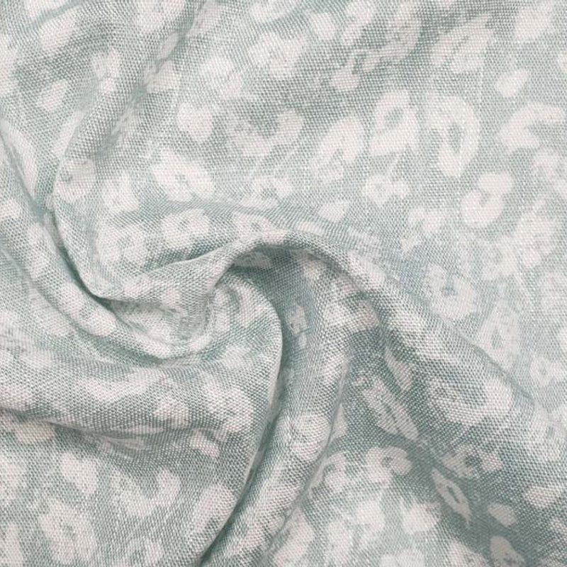 1 Yard Sky Gray Rayon Slub Fabric 55/56" Wide Lightweight Textured Apparel Fabric
