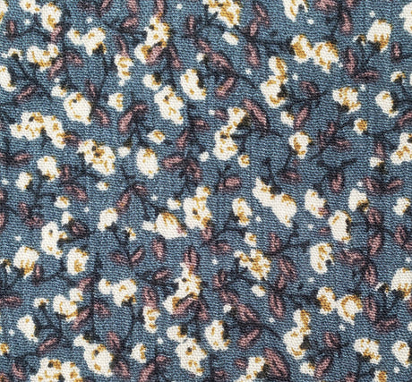 Rayon Crinkle Vintage Blue 1 Fabric Lightweight Pleated Crepon Fabric 50/52” Wide