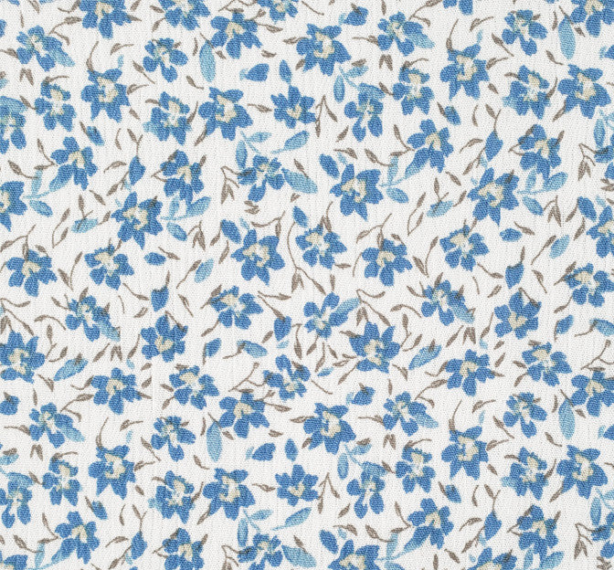 Rayon Crinkle 1D1435 Rayon Fabric - Ultramarine Crinkle Texture, 50/52" Width (1 Yard)