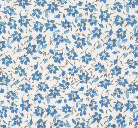 Rayon Crinkle 1D1435 Rayon Fabric - Ultramarine Crinkle Texture, 50/52" Width (1 Yard)