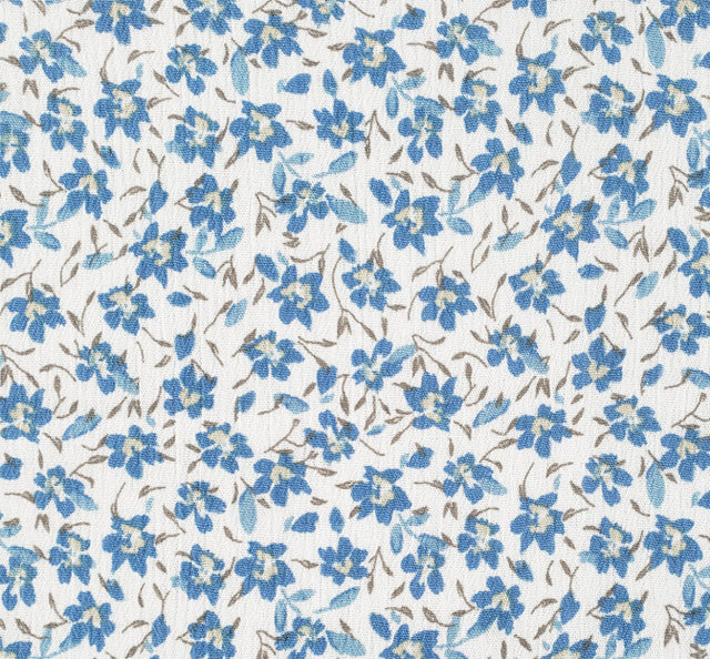 Rayon Crinkle 1D1435 Rayon Fabric - Ultramarine Crinkle Texture, 50/52" Width (1 Yard)