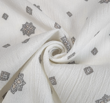 Rayon Crinkle 1D1472 Rayon Fabric - Ivory Crinkle Texture, 50/52" Width (1 Yard)