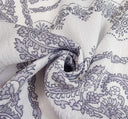 1 yarda de tela arrugada de rayón marfil pizarra para blusas, vestidos y faldas, ligera, ancho 50/52"