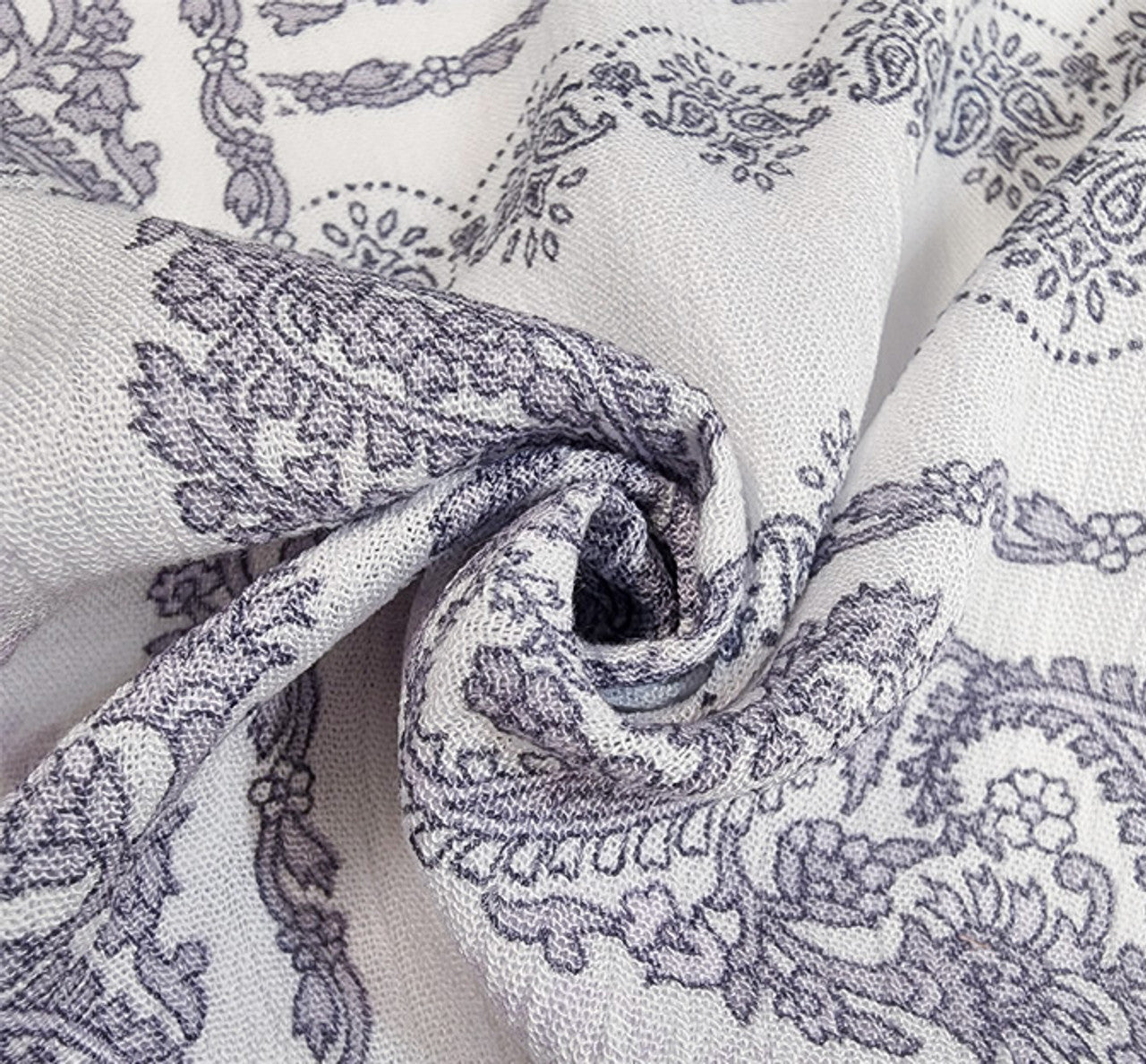 1 Yard 50/52" Ivory Slate Rayon Crinkle Lightweight Woven Crepon for Apparel Sewing