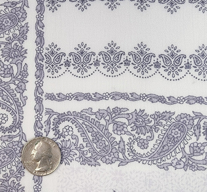 Rayon Crinkle 1D1478 Rayon Fabric - Ivory Slate Crinkle Texture, 50/52" Width