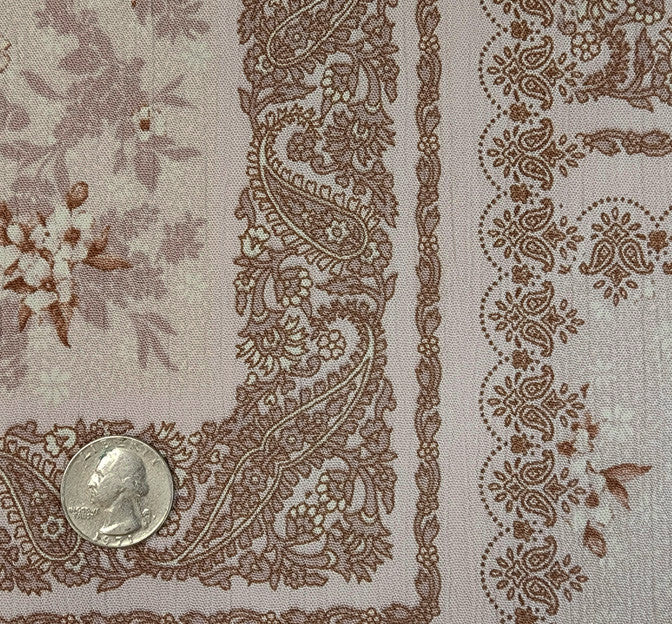 Rayon Crinkle 1D1478 Rose Dust Rayon Fabric - Rose Dust, Crinkle Texture, 50/52" Width