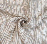 Rayon Crinkle 1D1479 Rayon Fabric - Taupe Crinkle Texture, 50/52" Width (1 Yard)