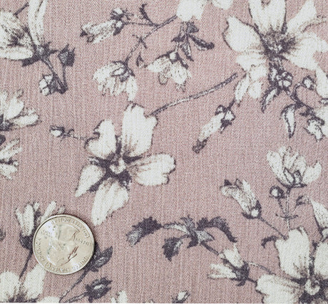 Rayon Crinkle 1D1482 Rayon Fabric - Rose Dust Textured Crinkle, 50/52" Width