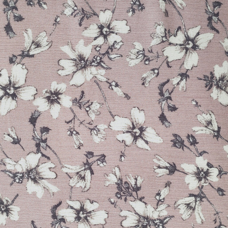 1 Yard Lightweight Rose Dust 50/52" Wide Crepon for Dresses & Skirts Coral Rayon Crinkle Fabric