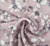 Rayon Crinkle 1D1482 Rayon Fabric - Rose Dust Textured Crinkle, 50/52" Width