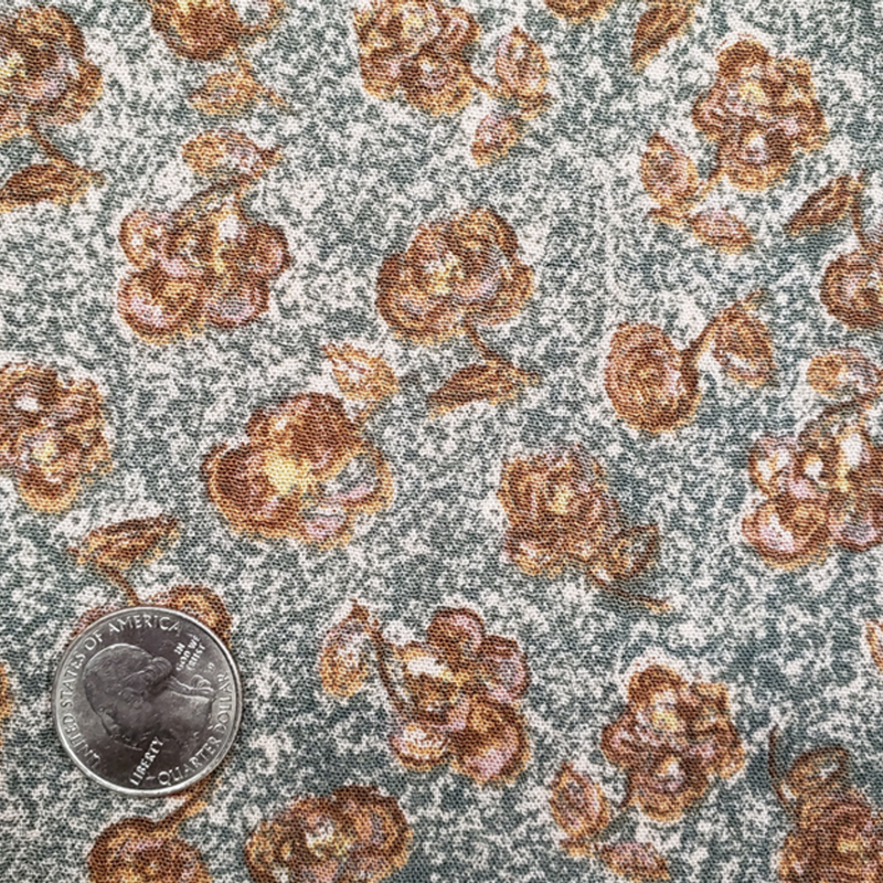 1 Yard Green Rayon Crinkle Fabric 50/52" Wide Lightweight Woven