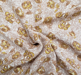 Rayon Crinkle 1D1484 Rayon Fabric - Tan Crinkle Texture, 50/52" Width (1 Yard)