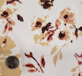 Rayon Crinkle 1D1492 Rayon Fabric - Beige/Mauve Crinkle Texture, 50/52" Width (1 Yard)