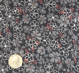 1 Yard Polar Night Rayon Crinkle Fabric 100% Rayon Lightweight Woven Crepon, 50/52" Wide