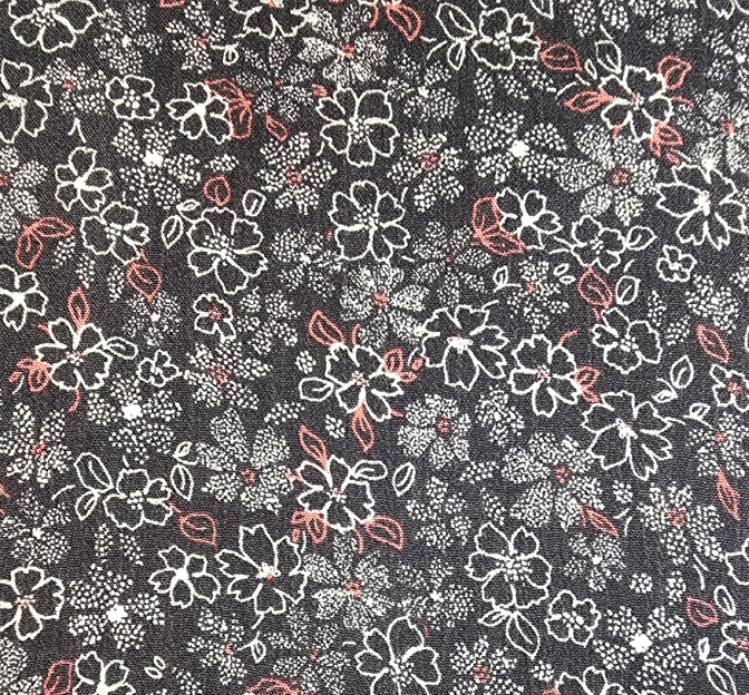Rayon Crinkle 1D1527 Polar Night Rayon Fabric - Polar Night, Crinkle Texture, 50/52" Width (1 Yard)
