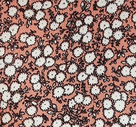 Rayon Crinkle 1D1528 Rayon Fabric - Burnt Coral, Crinkle Texture, 50/52" Width
