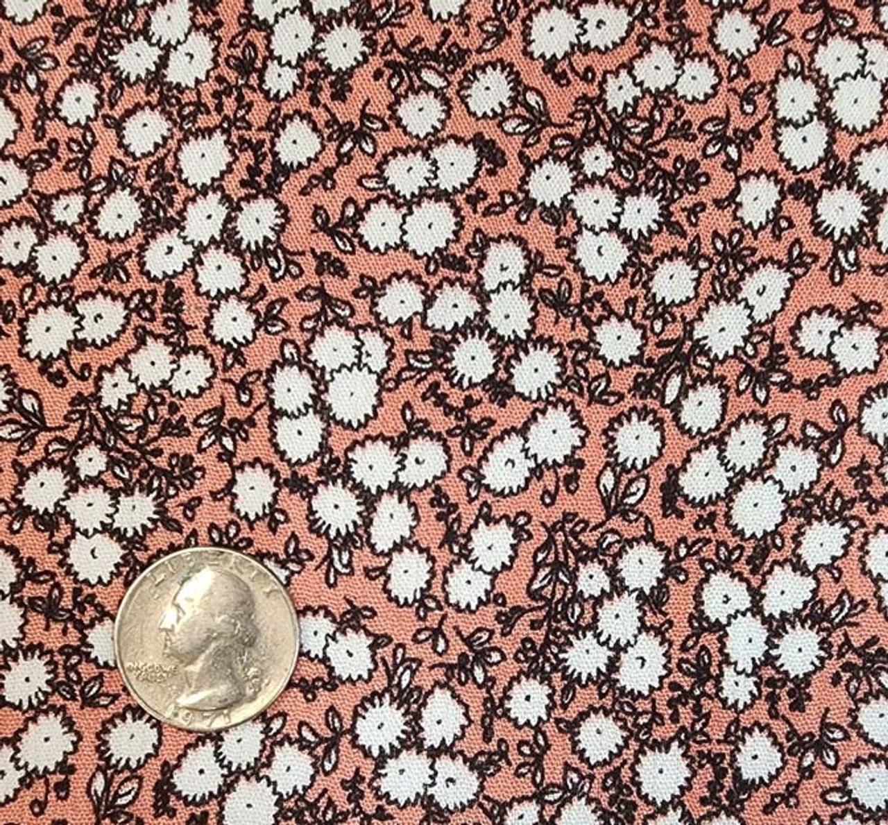 1 Yard Burnt Coral Rayon Crinkle Fabric 50/52" Wide Lightweight Pleated Crepon for Apparel