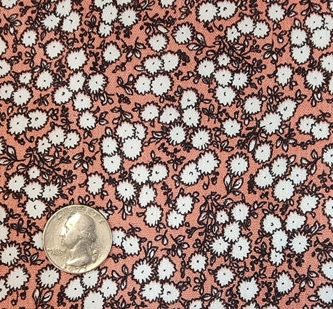 Rayon Crinkle 1D1528 Rayon Fabric - Burnt Coral, Crinkle Texture, 50/52" Width