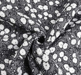 1D1528 Polar Night Rayon Crinkle Fabric - Polar Night, Crinkle Texture, 50/52" Width