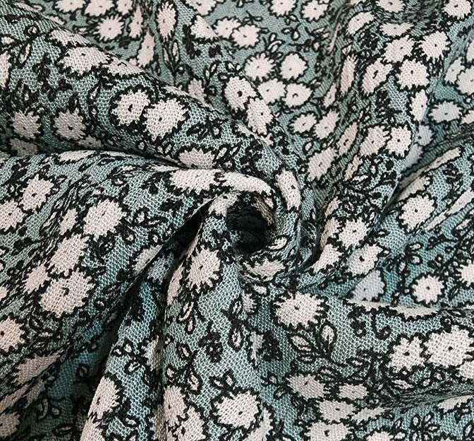 Rayon Crinkle 1D1528 Sage Rayon Fabric - Sage Crinkle Texture, 50/52" Width (1 Yard)