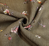 Rayon Crinkle 1D1536 100 Percent Rayon Fabric - Military Olive Crinkle Texture, 50/52" Width