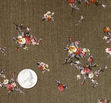 Rayon Crinkle 1D1536 100 Percent Rayon Fabric - Military Olive Crinkle Texture, 50/52" Width