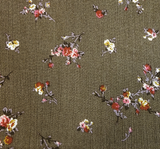 Rayon Crinkle 1D1536 100 Percent Rayon Fabric - Military Olive Crinkle Texture, 50/52" Width