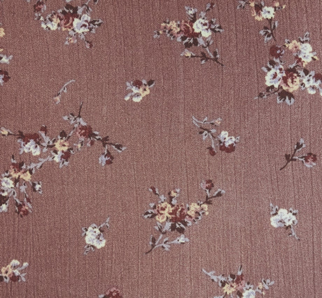 1 Yard Rose Rayon Crinkle Fabric 50/52" Wide Lightweight Rayon Apparel Fabric